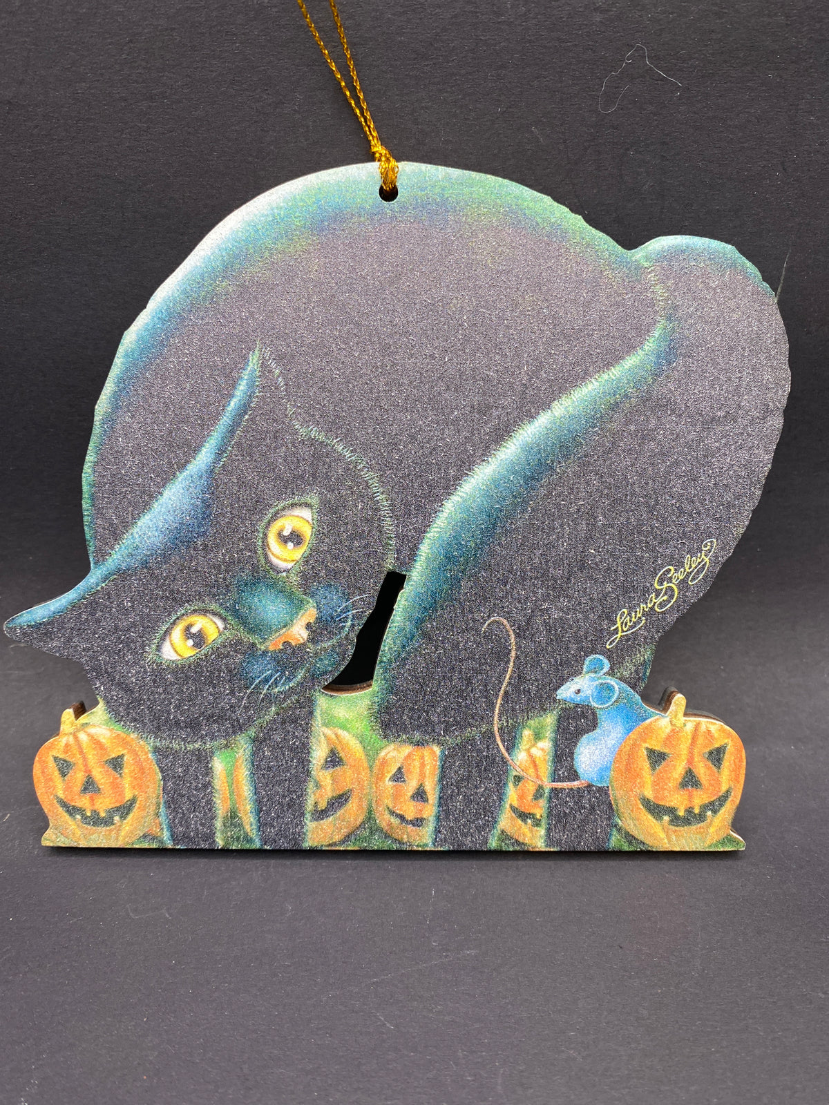 Wooden Halloween Ornament Large