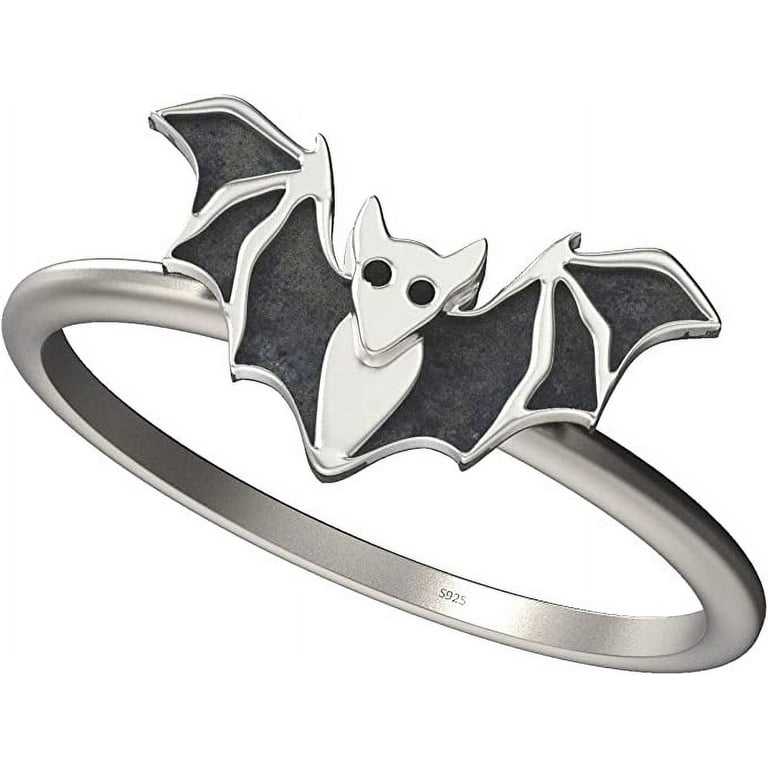 Sterling Silver Bat Ring