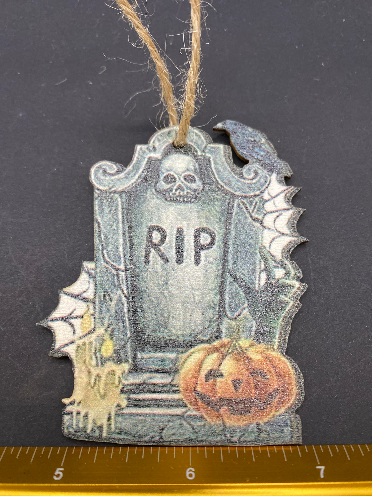Memento Mori Wooden Ornament