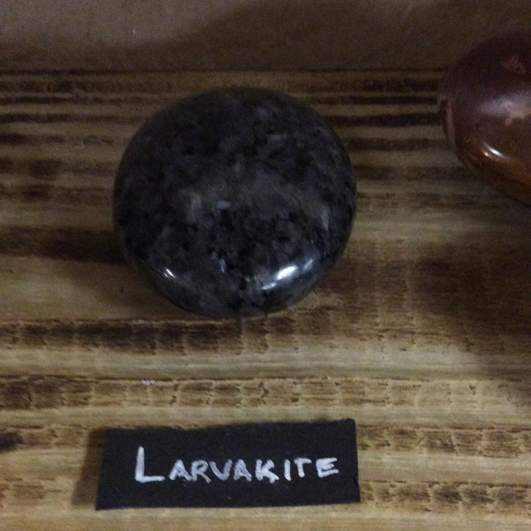 Larvikite Palm Stone