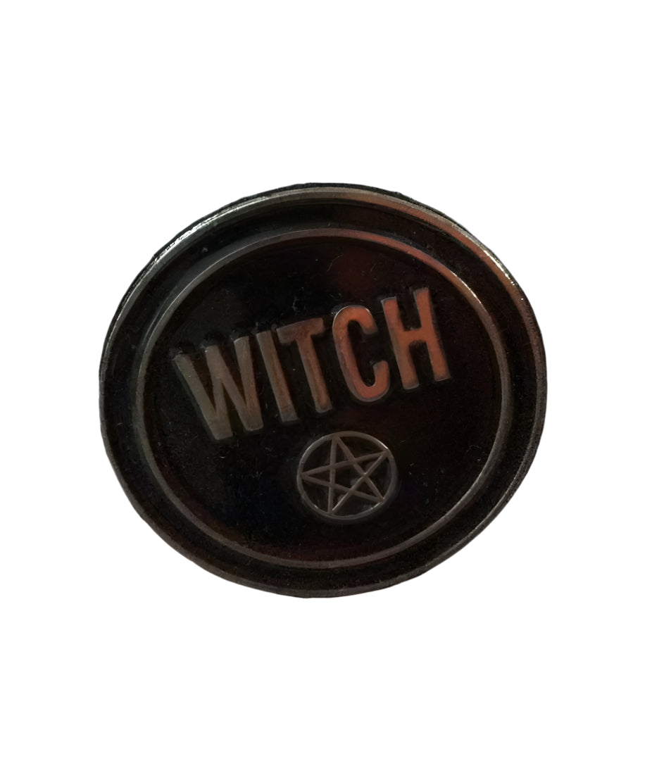 Witch Pentacle Enamel Pin