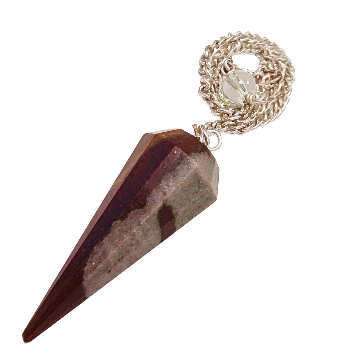 Shiva Lingham Faceted Crystal Pendulum