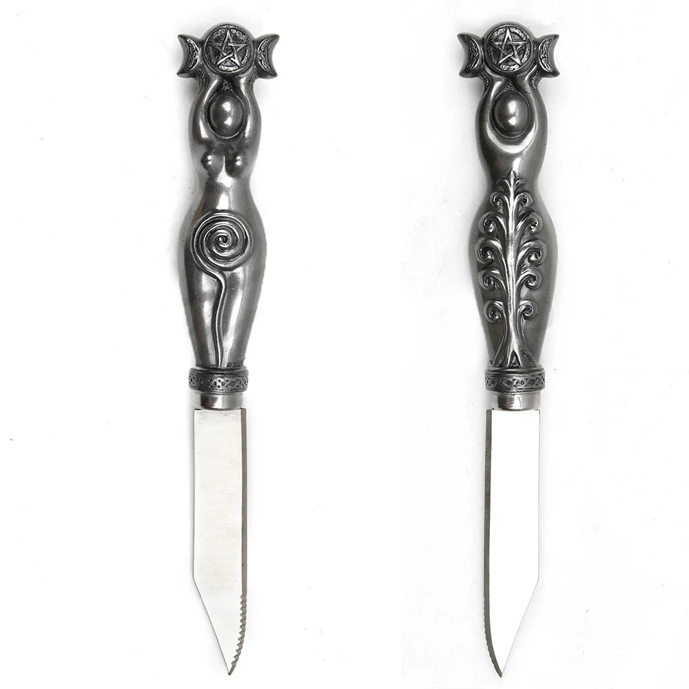 Triple Moon Goddess Altar Dagger