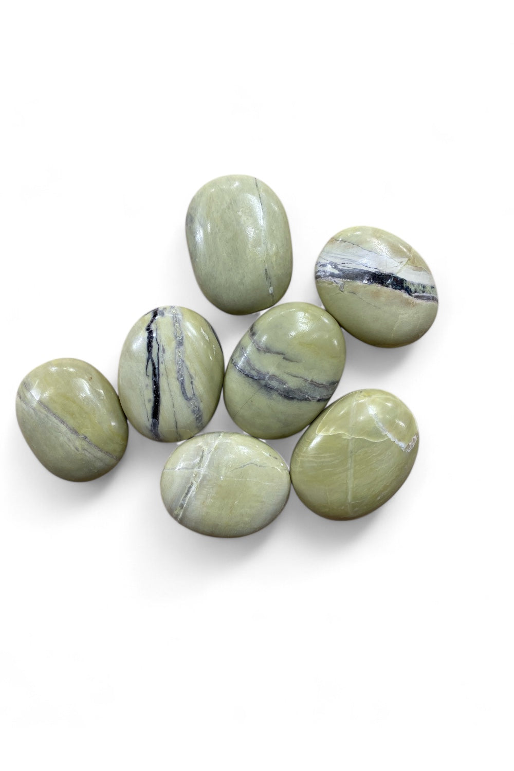 Serpentine Palm Stones