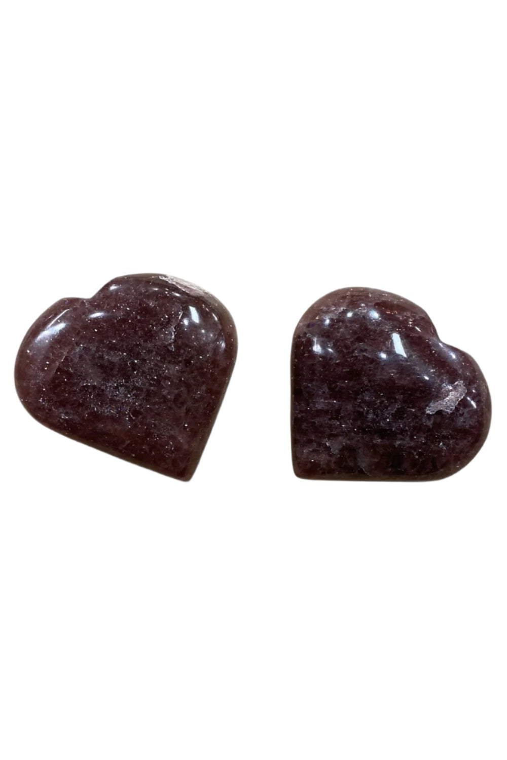 Crystal Heart Strawberry Quartz