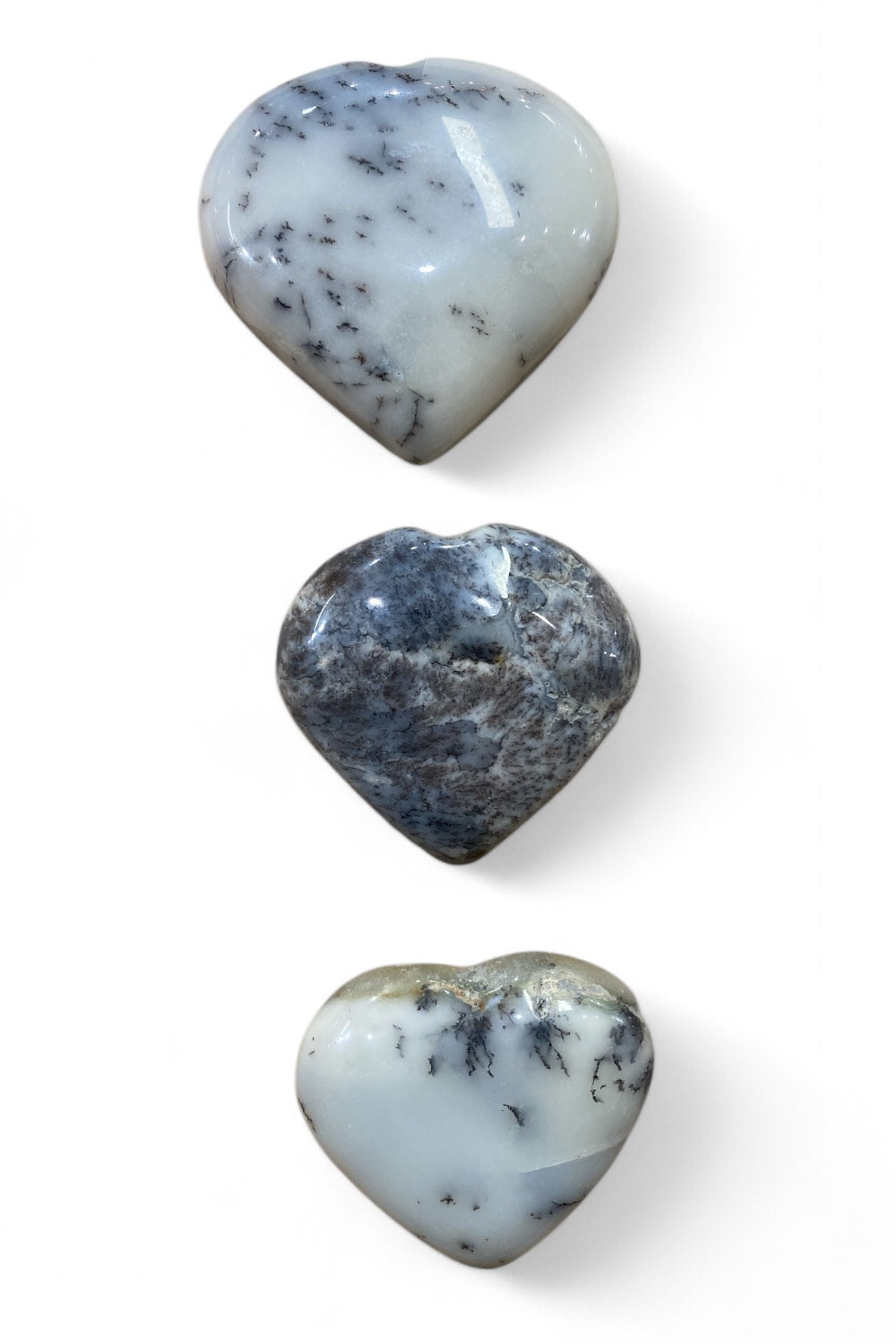 Crystal Heart Dendritic Opal