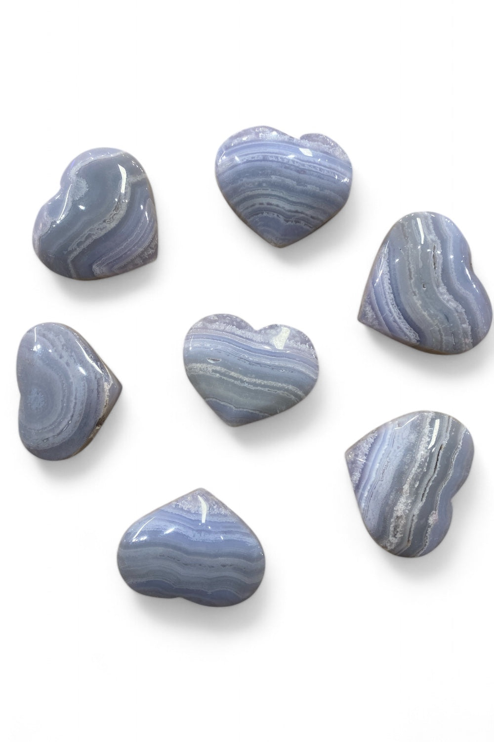 Crystal Heart Blue Lace Agate