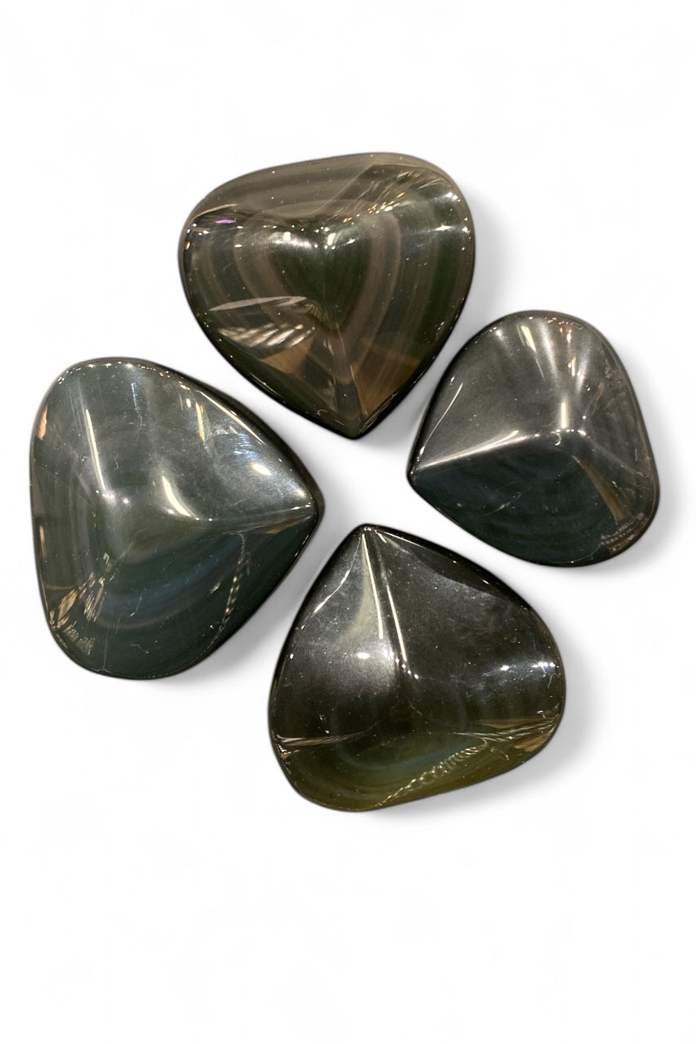 Rainbow Obsidian Crystal Heart