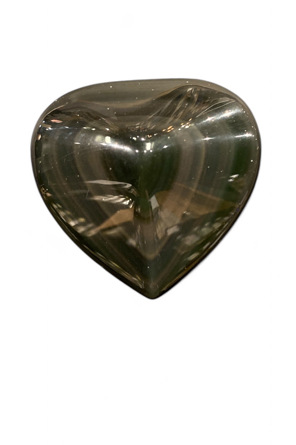 Rainbow Obsidian Crystal Heart