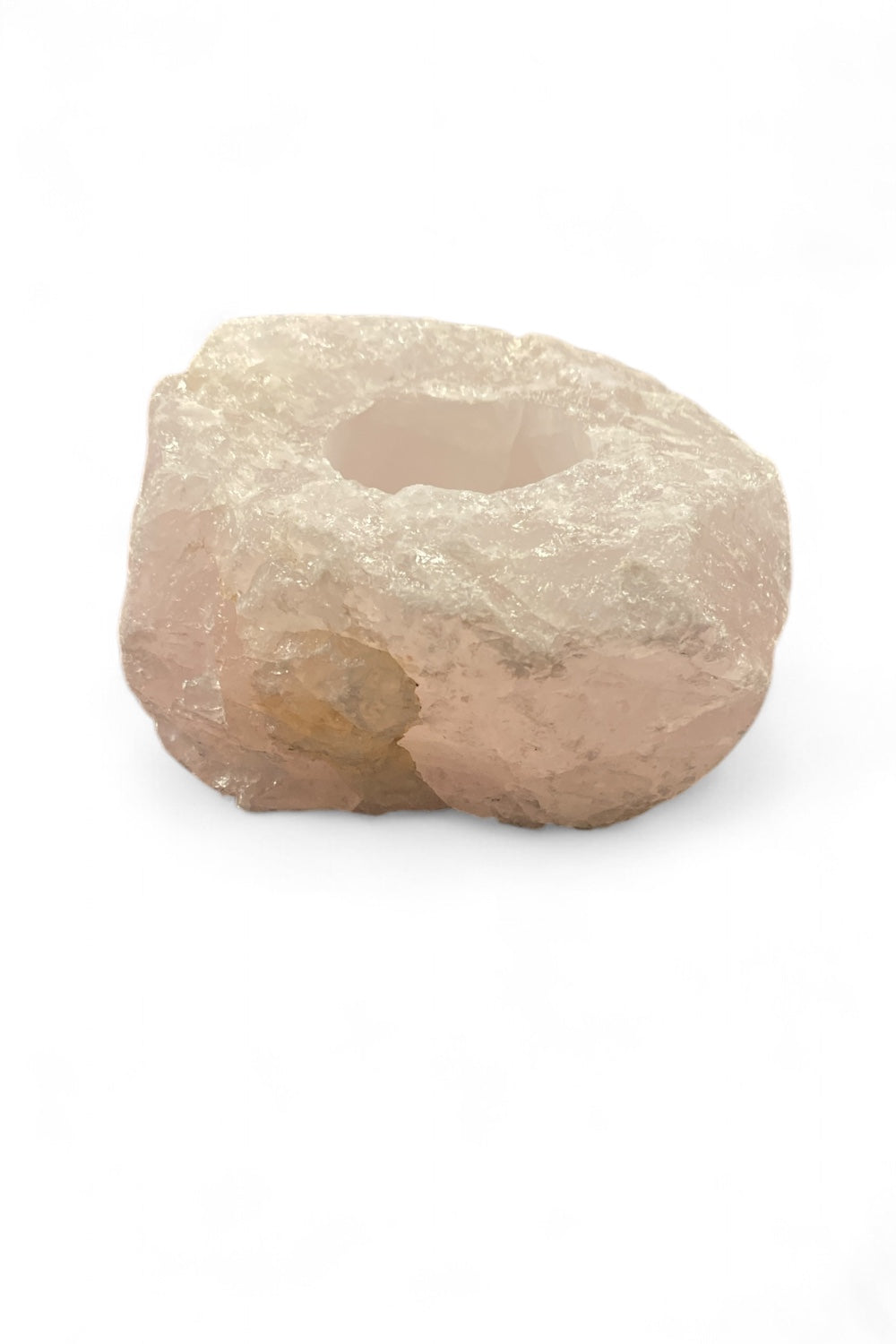 Rose Quartz Tea Lite Candle Holder