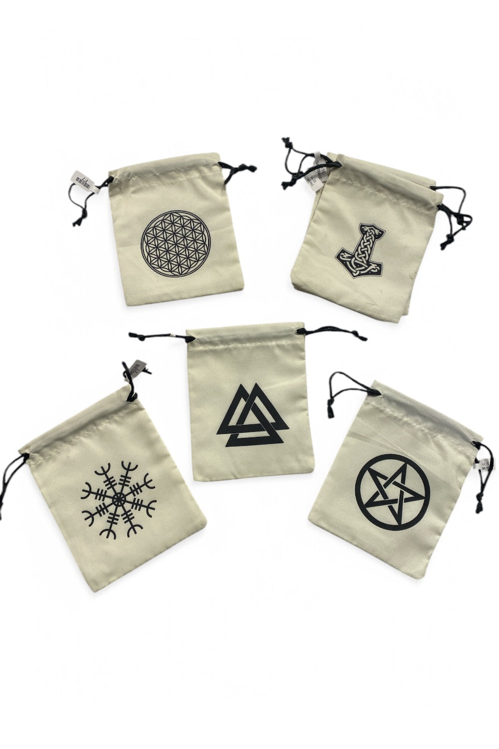 4x5 Drawstring Bags with Symbols