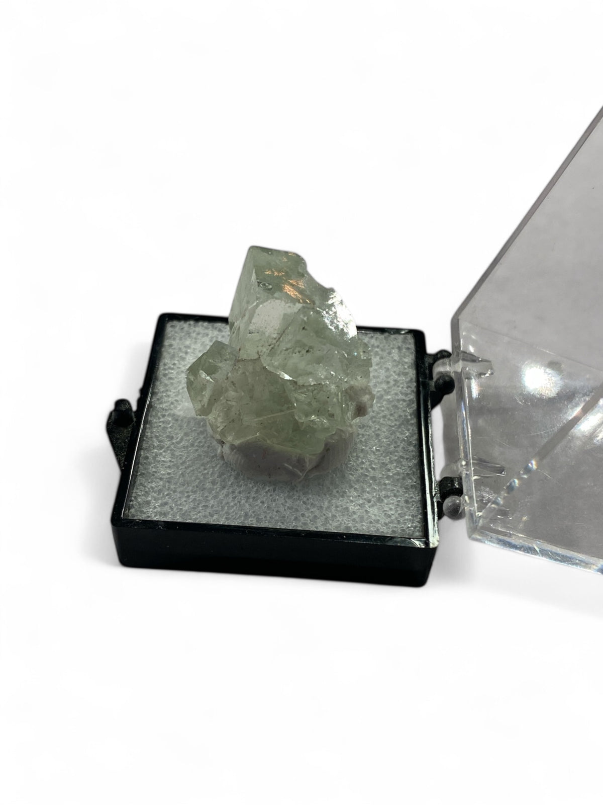 Green Fluorite in Perky Box