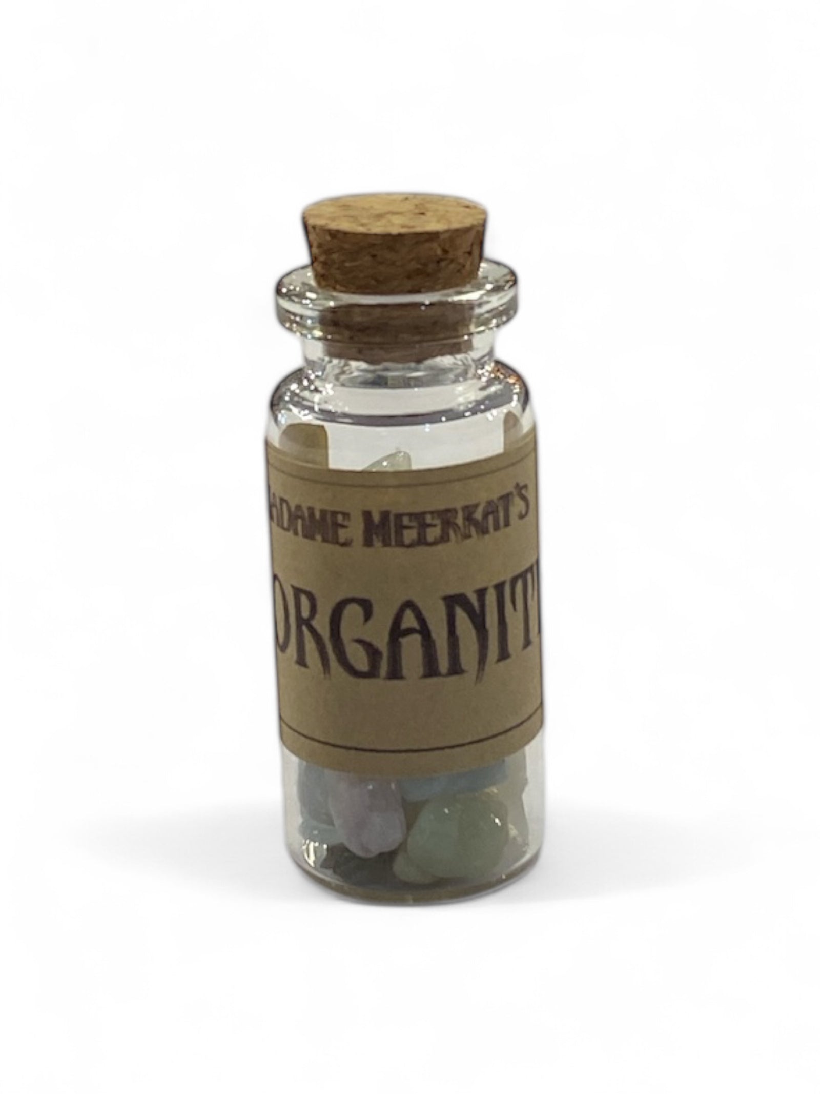 Morganite Crystal Chips in Bottle