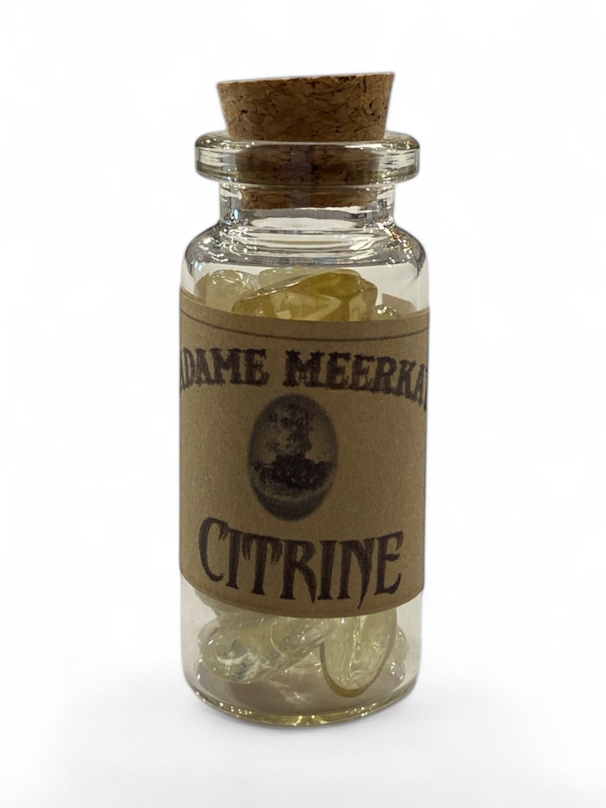 Citrine Crystal Chips in Bottle