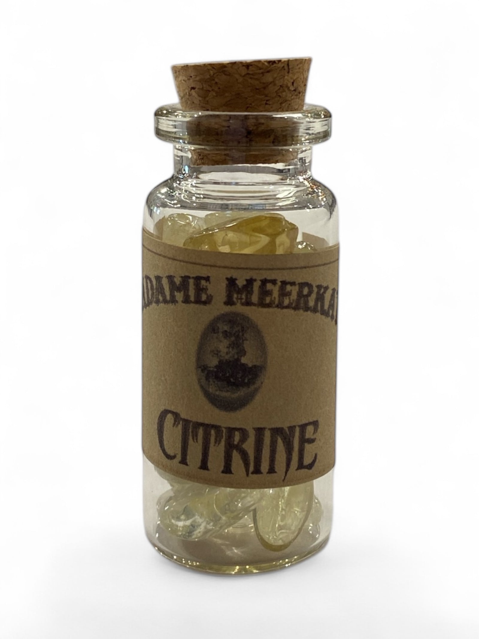 Citrine Crystal Chips in Bottle
