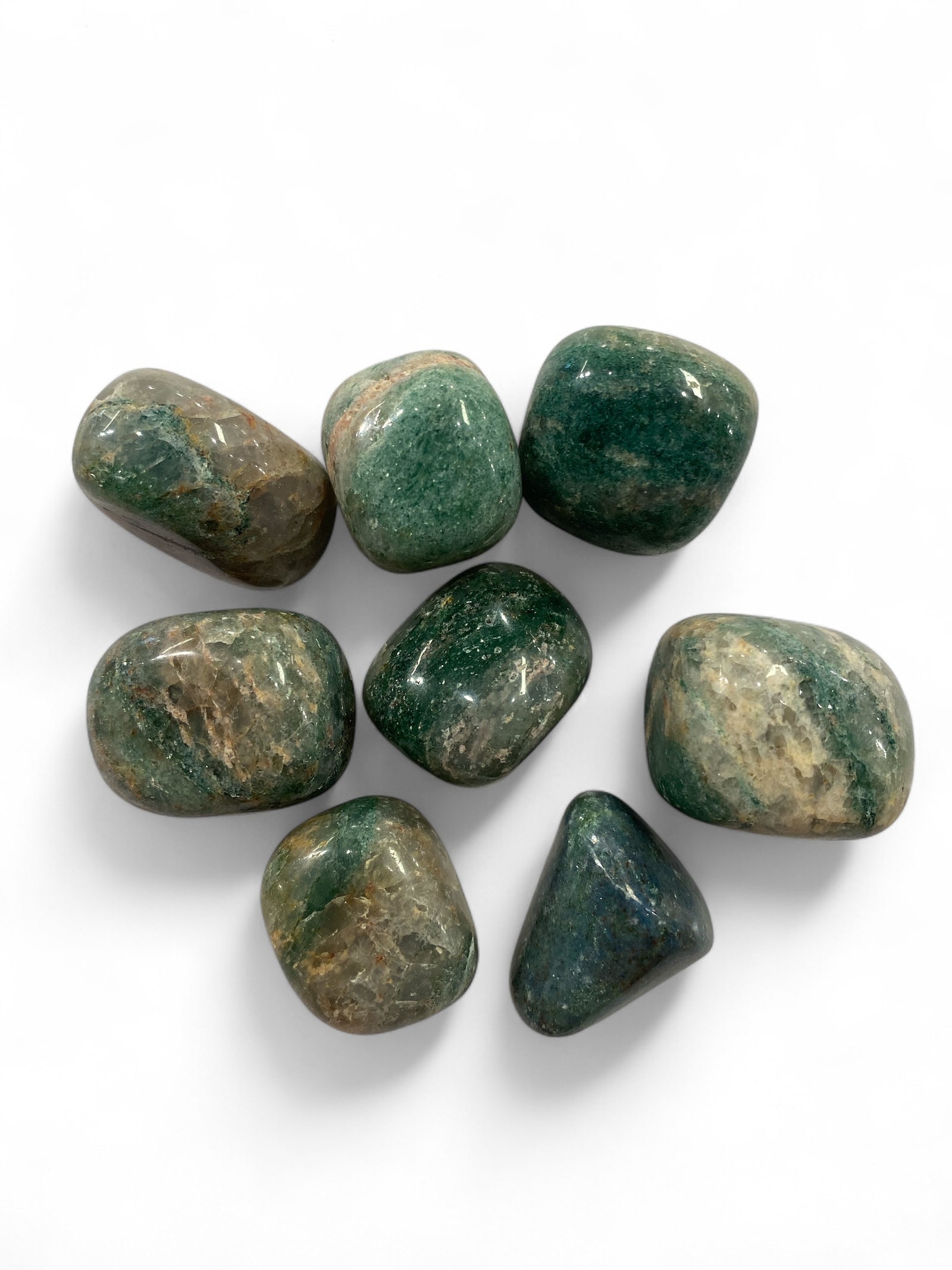 Emerald with Quartz Tumbled