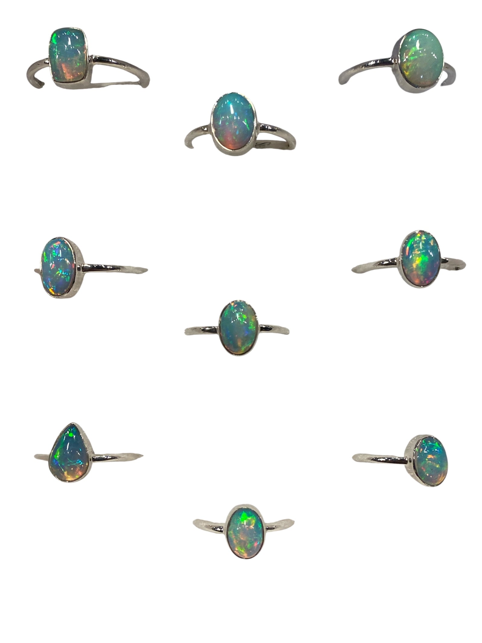 Ethiopian Opal Sterling Silver Ring