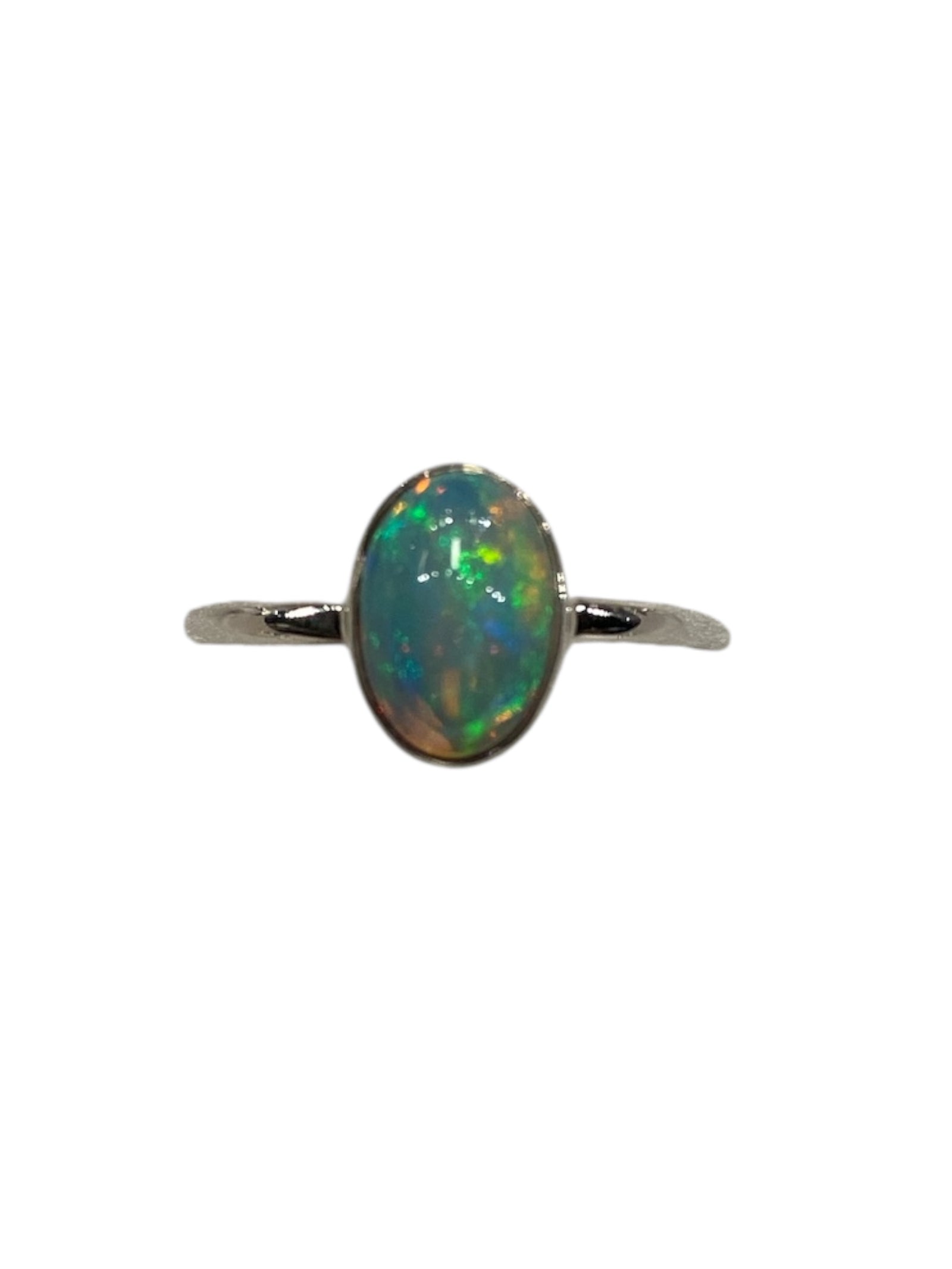 Ethiopian Opal Sterling Silver Ring