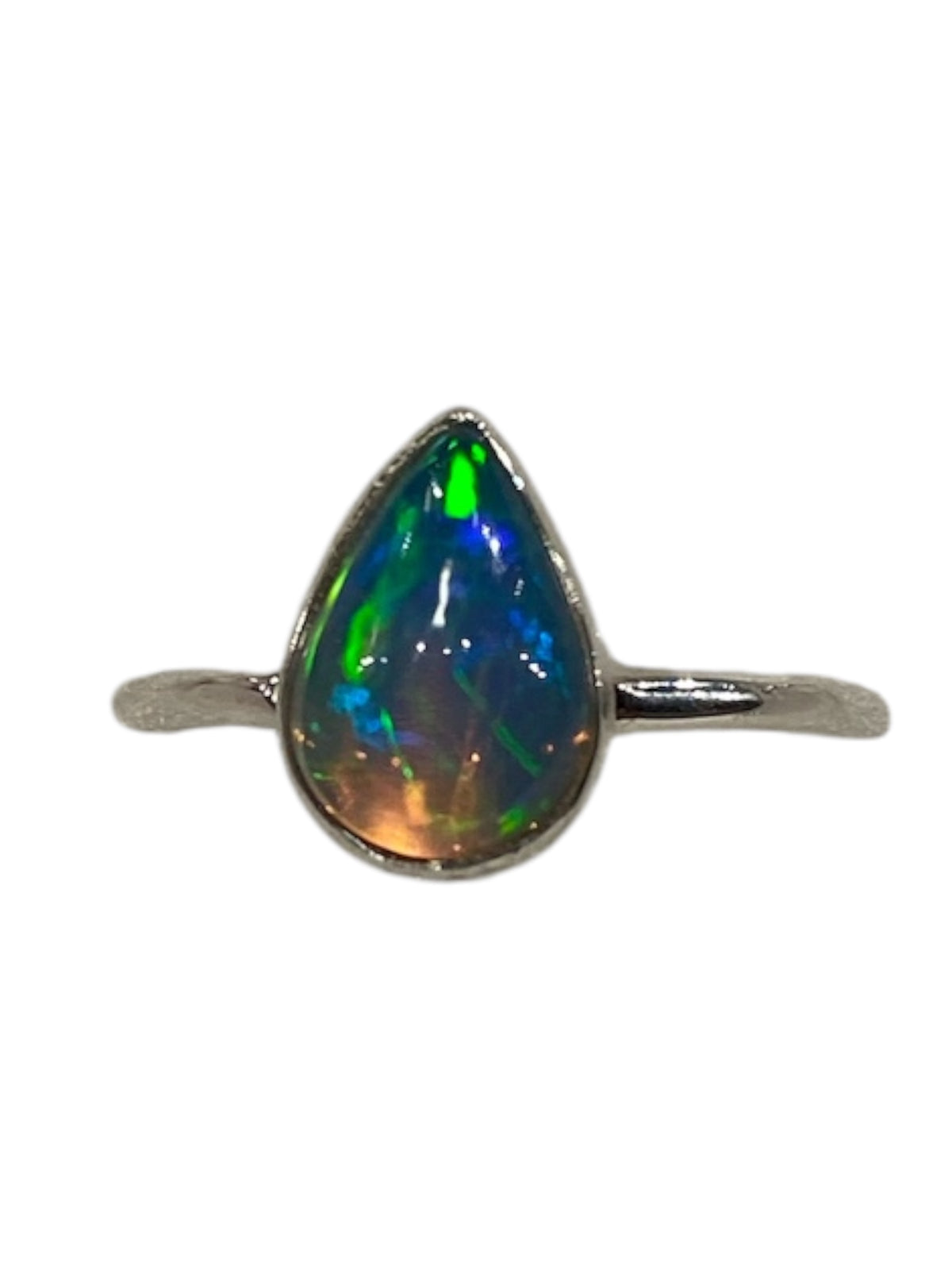 Ethiopian Opal Sterling Silver Ring