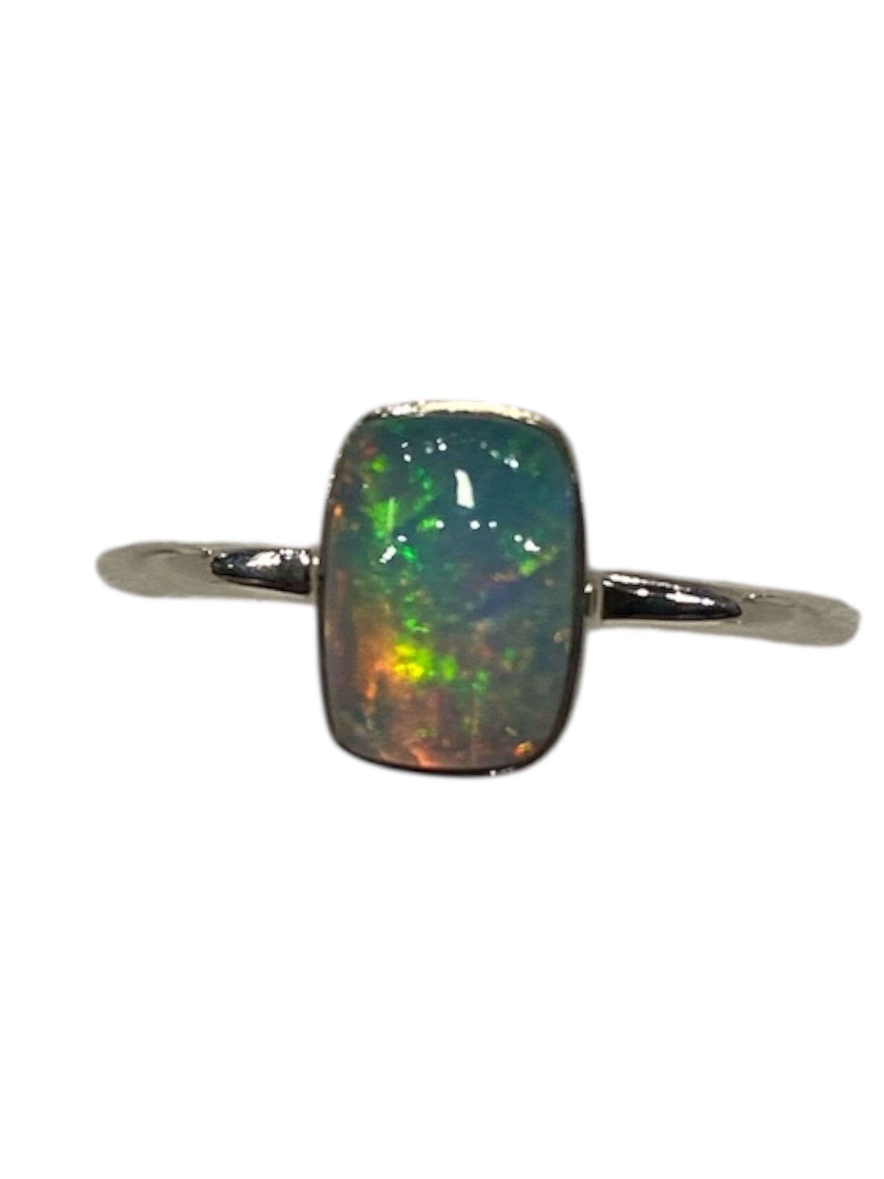Ethiopian Opal Sterling Silver Ring