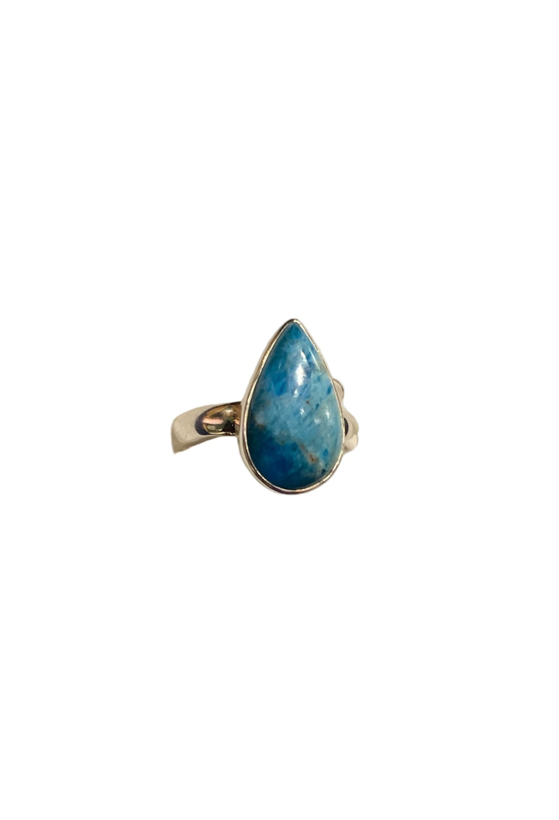 Apatite Teardrop Sterling Silver Ring