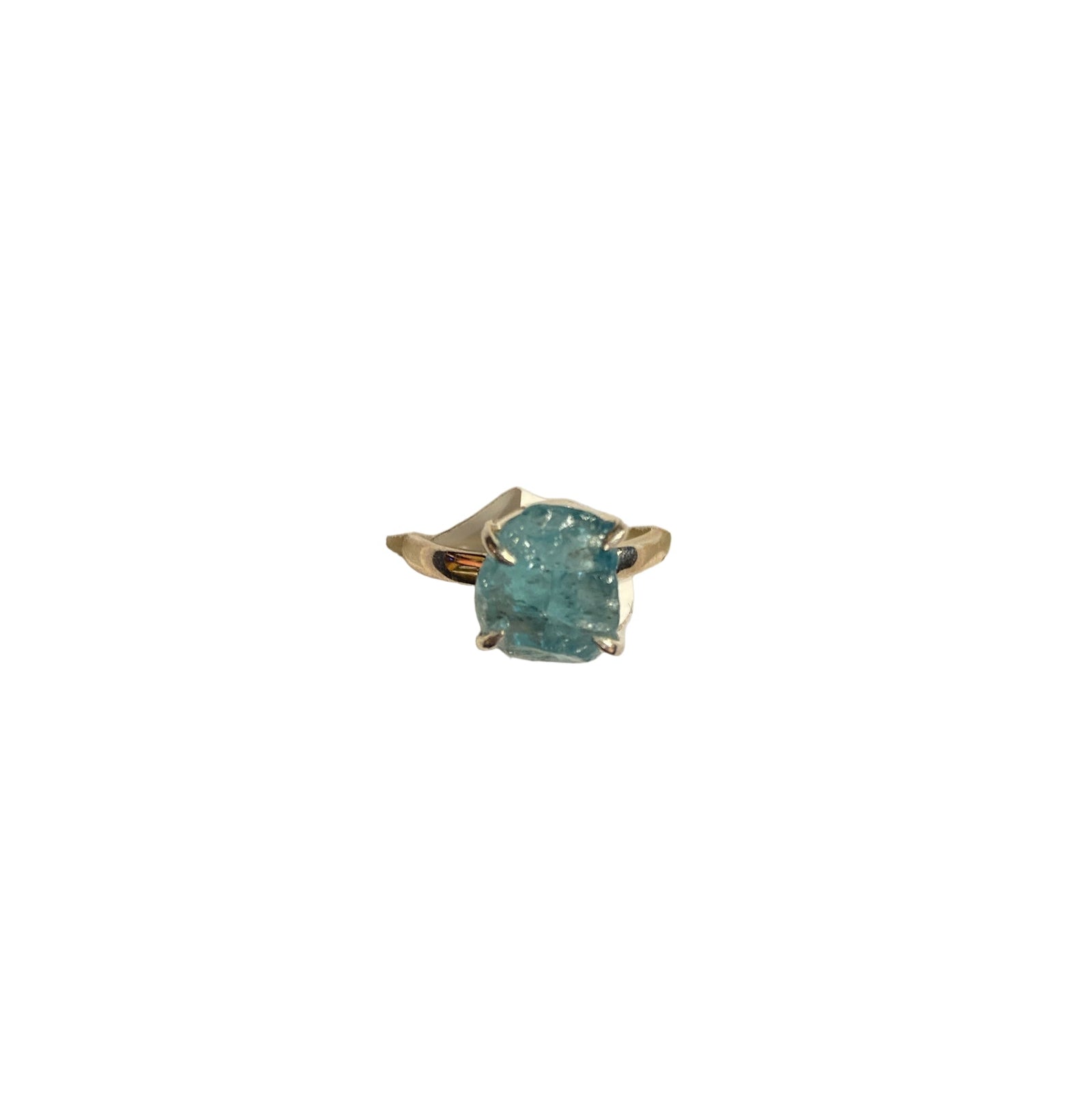 Rough Apatite Sterling Silver Ring