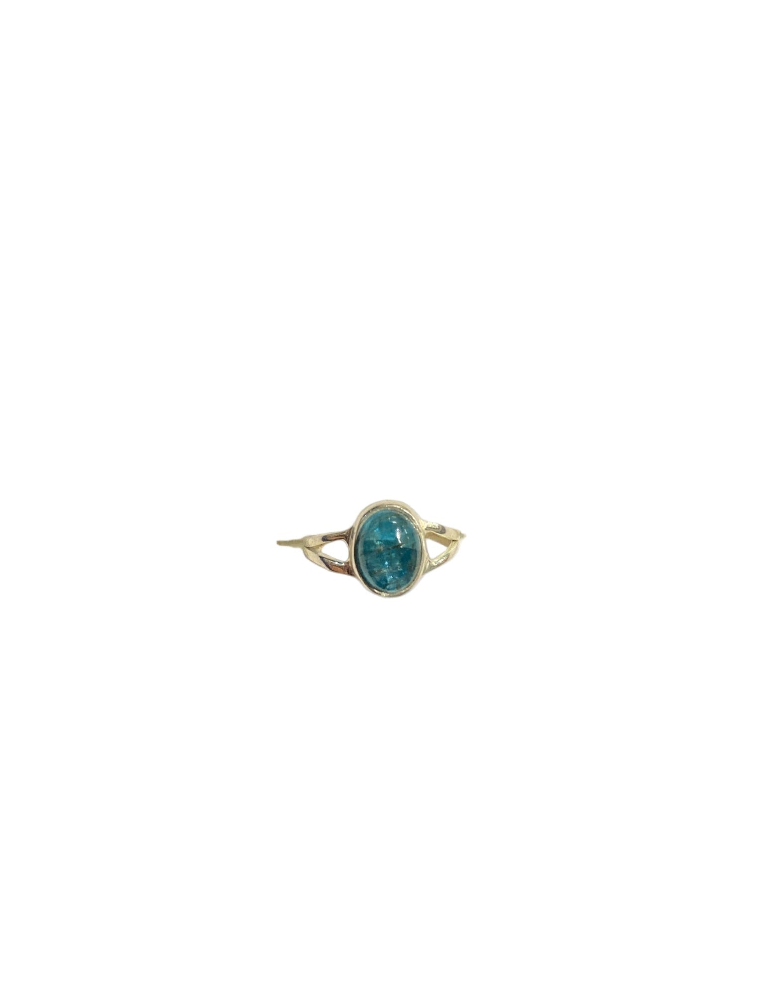 Oval Apatite Sterling Silver Ring