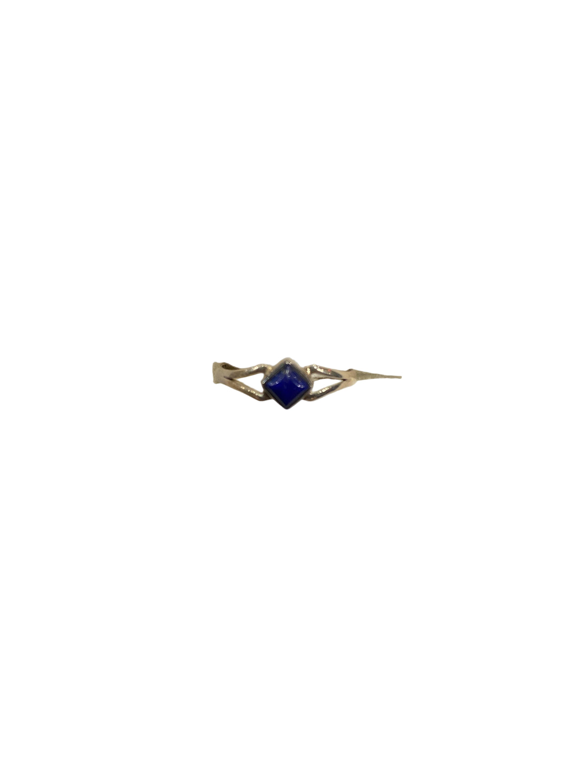 Lapis Lazuli Square Sterling Silver Ring