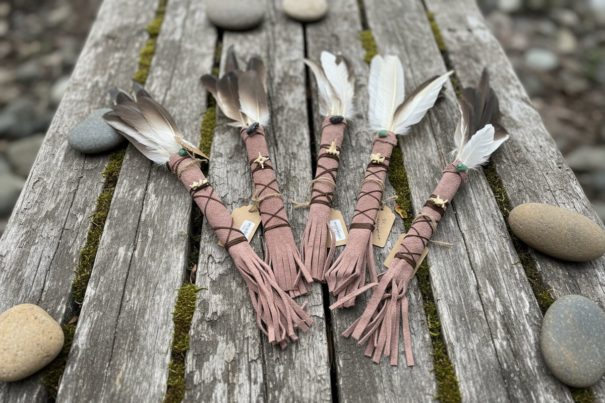 Feather Fans by the Curious Spider