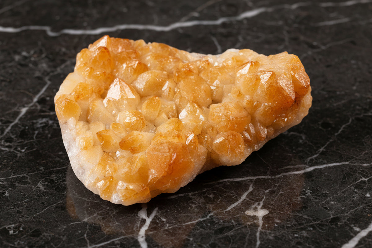 Cut Base Citrine Cluster