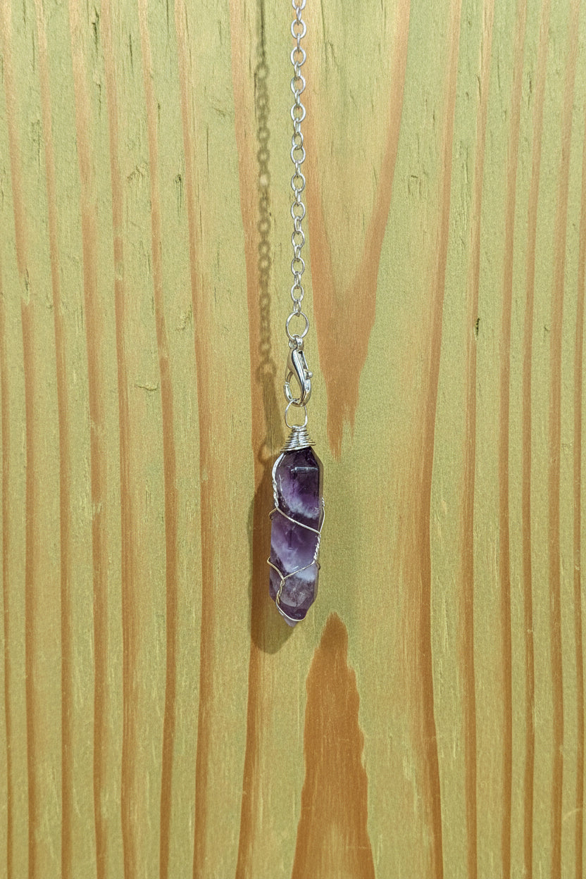 Amethyst Crystal Pendulum