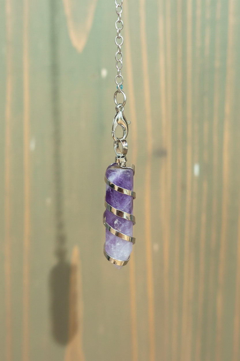 Amethyst Crystal Pendulum