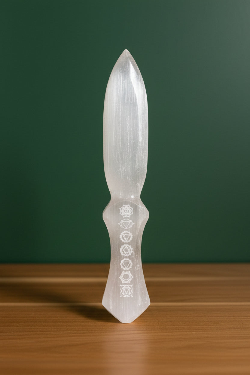 Selenite Athame