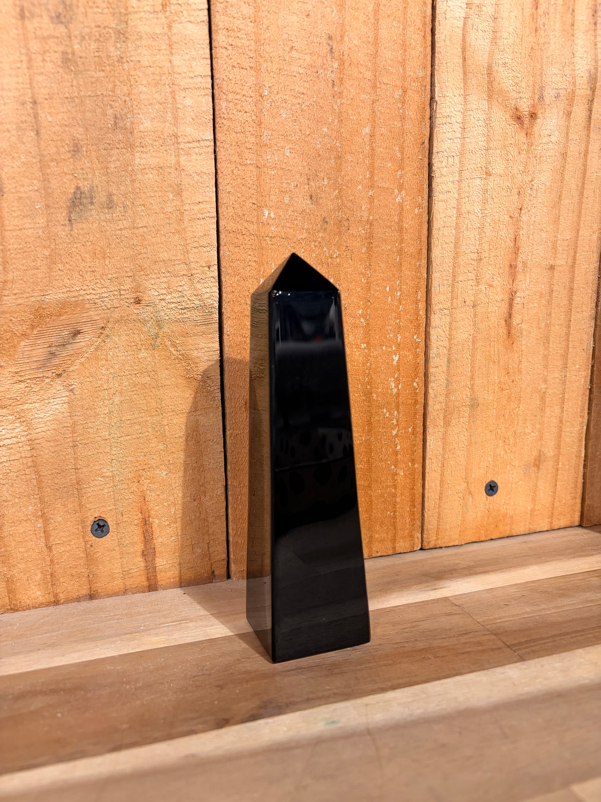 Crystal Tower Gold Sheen Obsidian