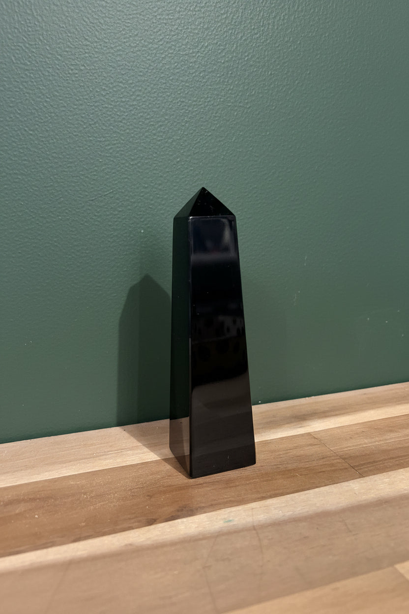 Crystal Tower Gold Sheen Obsidian