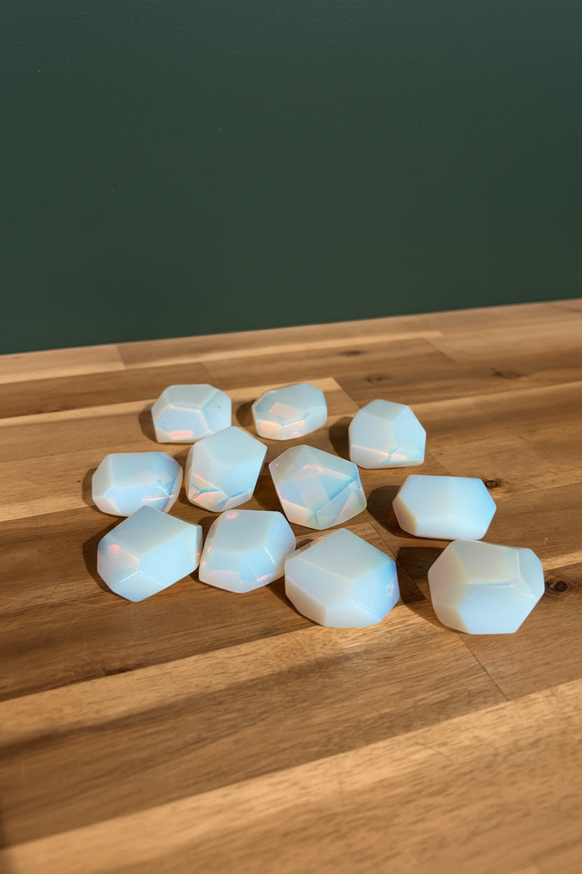 Opalite Faceted Jumbo Tumbles