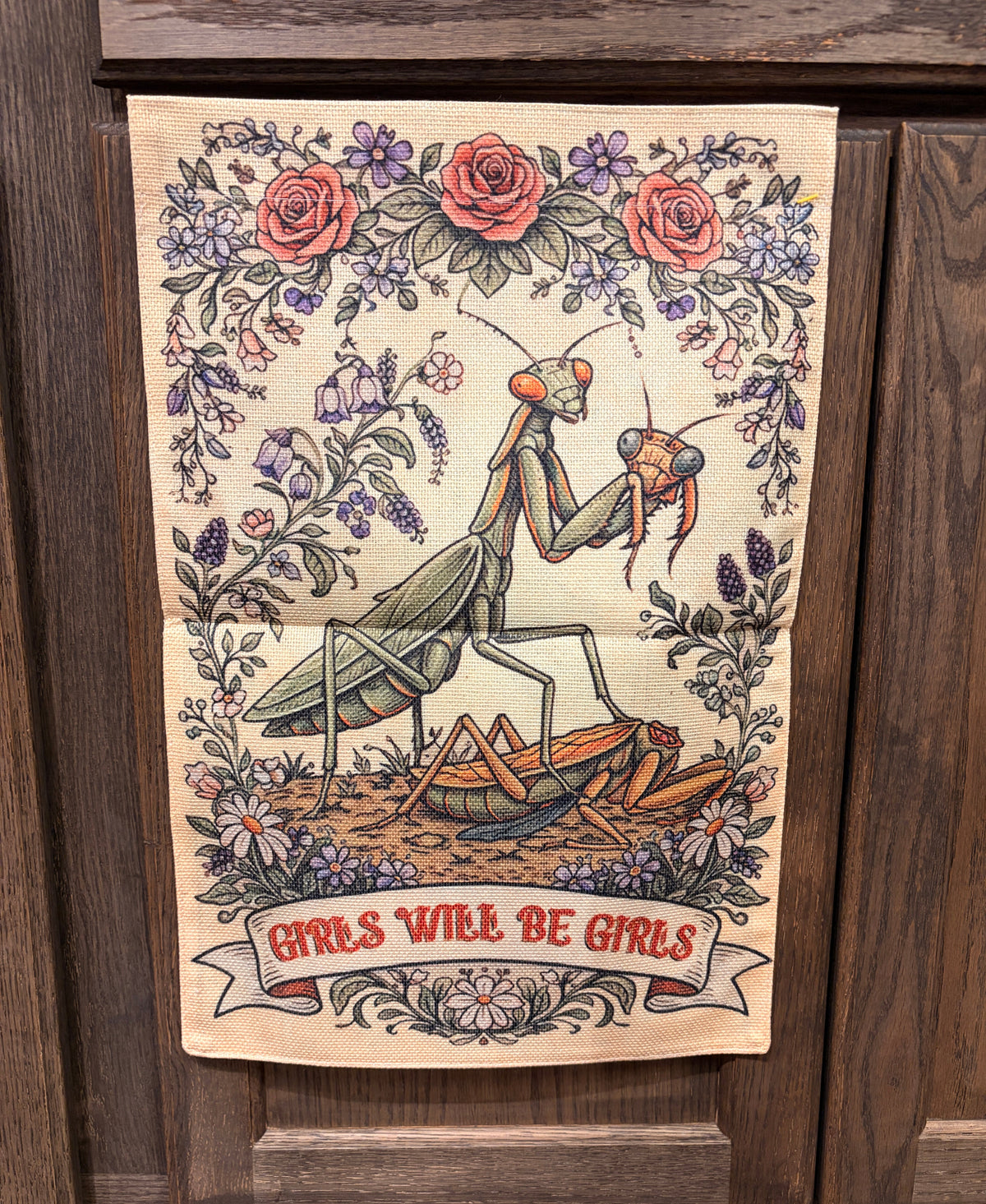 Girls will be Girls Garden Flag (Mantis)