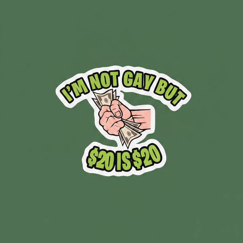I'm not Gay But....  Sticker