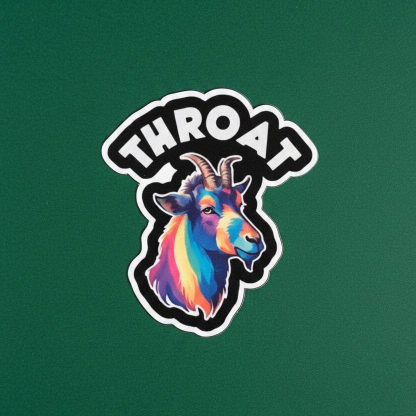 Throat Goat Sticker