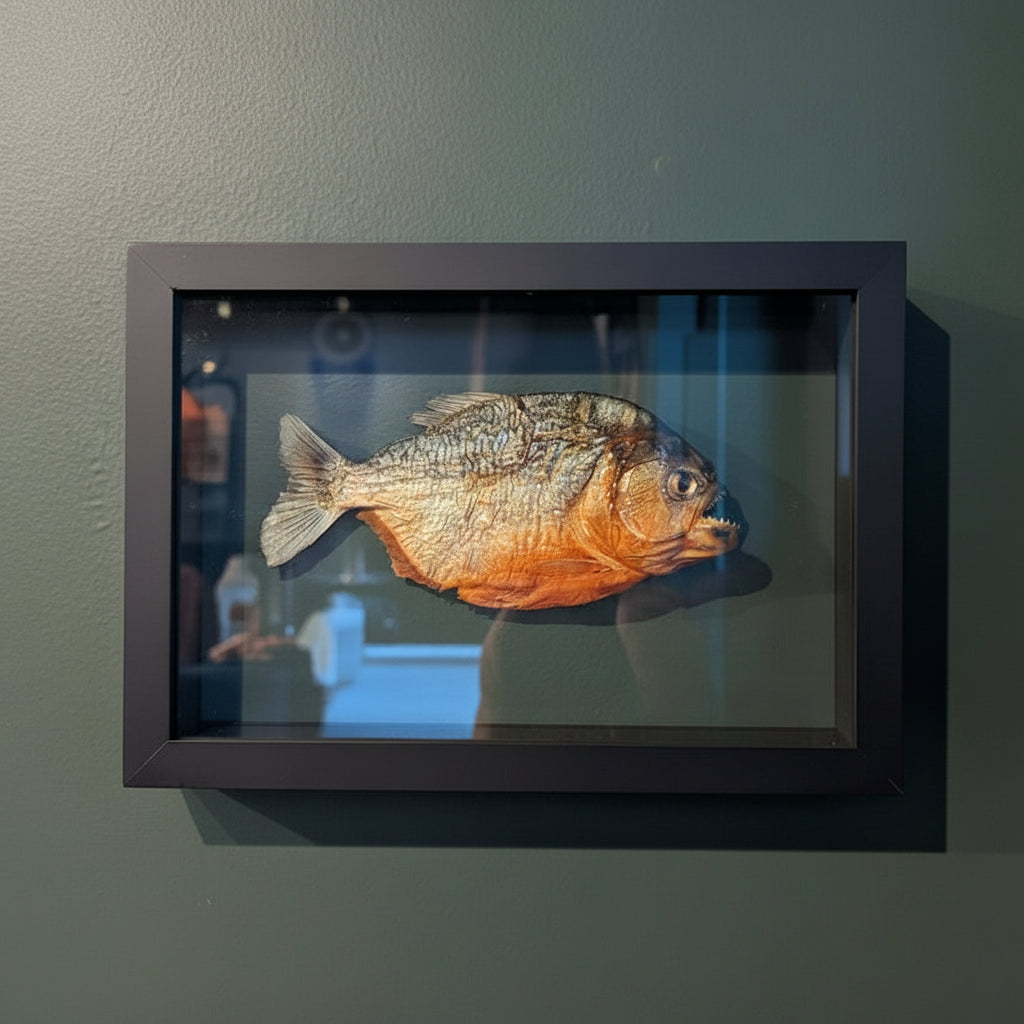 Mounted &amp; Framed Red-Bellied Piranha