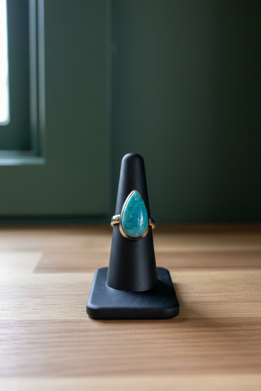 Amazonite Sterling Silver Ring