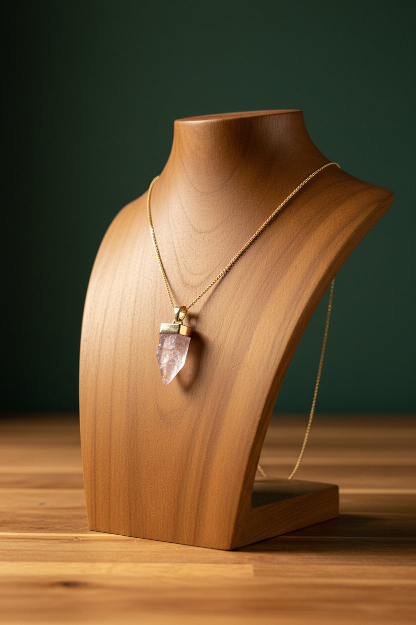 Rough Vera Cruz Amethyst 18K Gold Vermeil over Sterling Silver Pendant