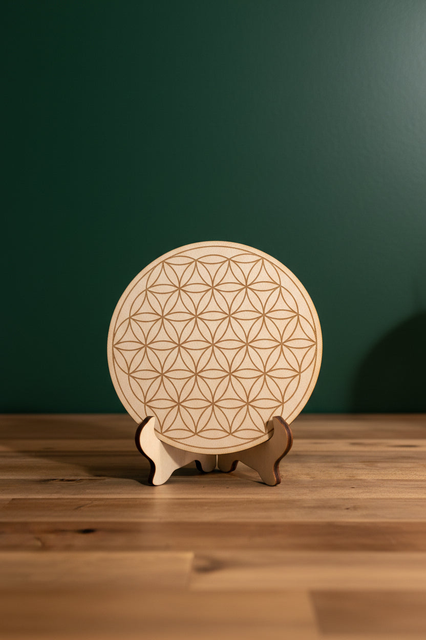 Flower of Life 6" Crystal Grid Plate
