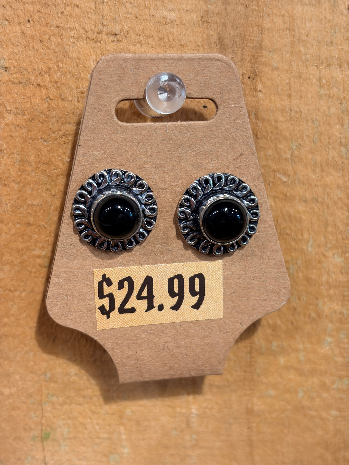 Crystal Stud Earrings – Silver-Plated