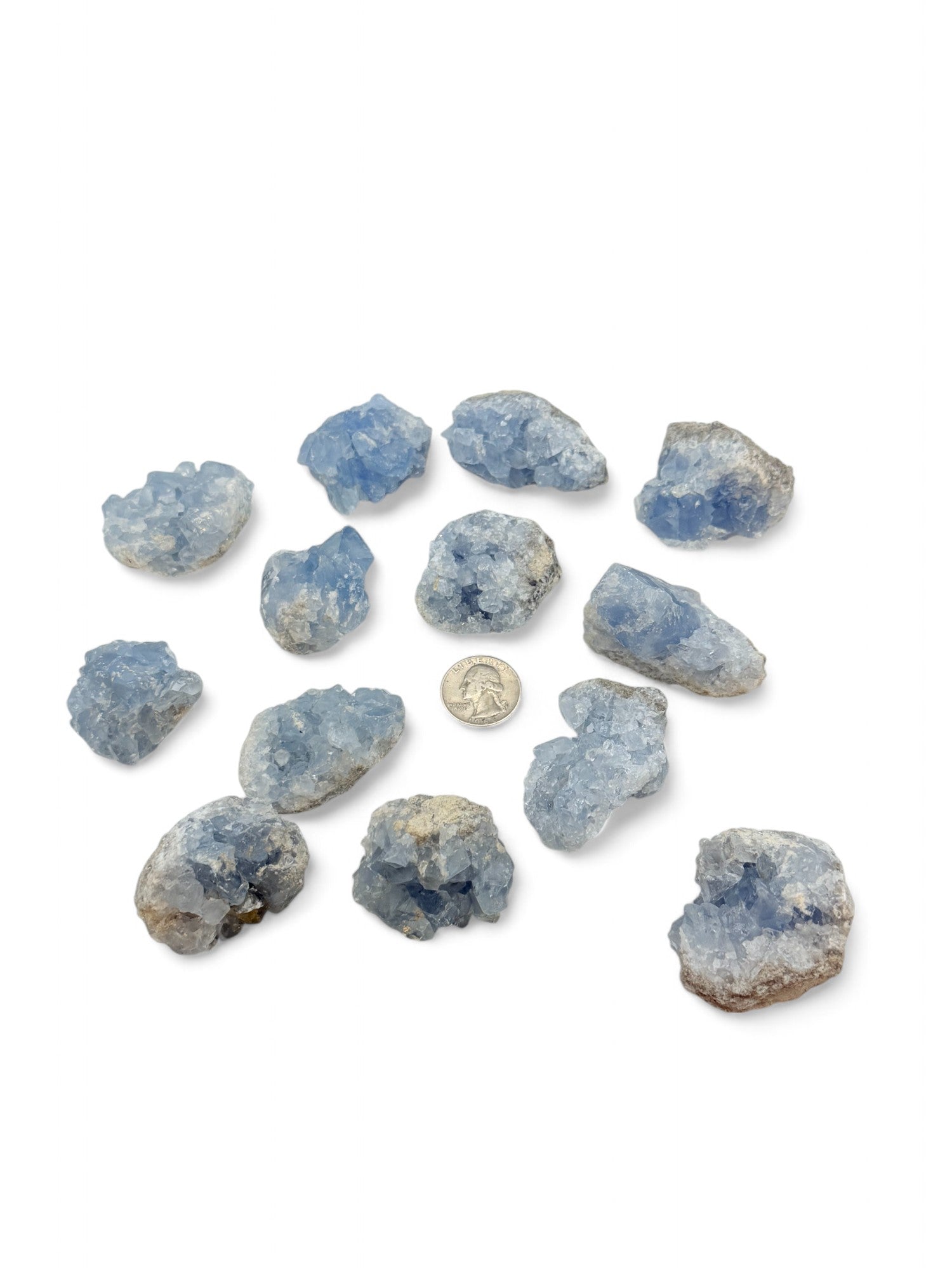 Celestite Specimen Clusters