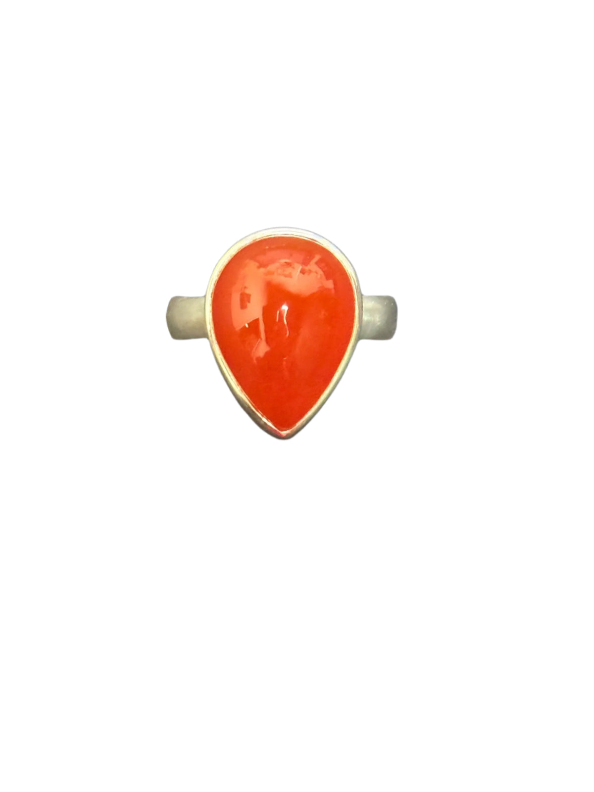 Carnelian Sterling Silver Ring