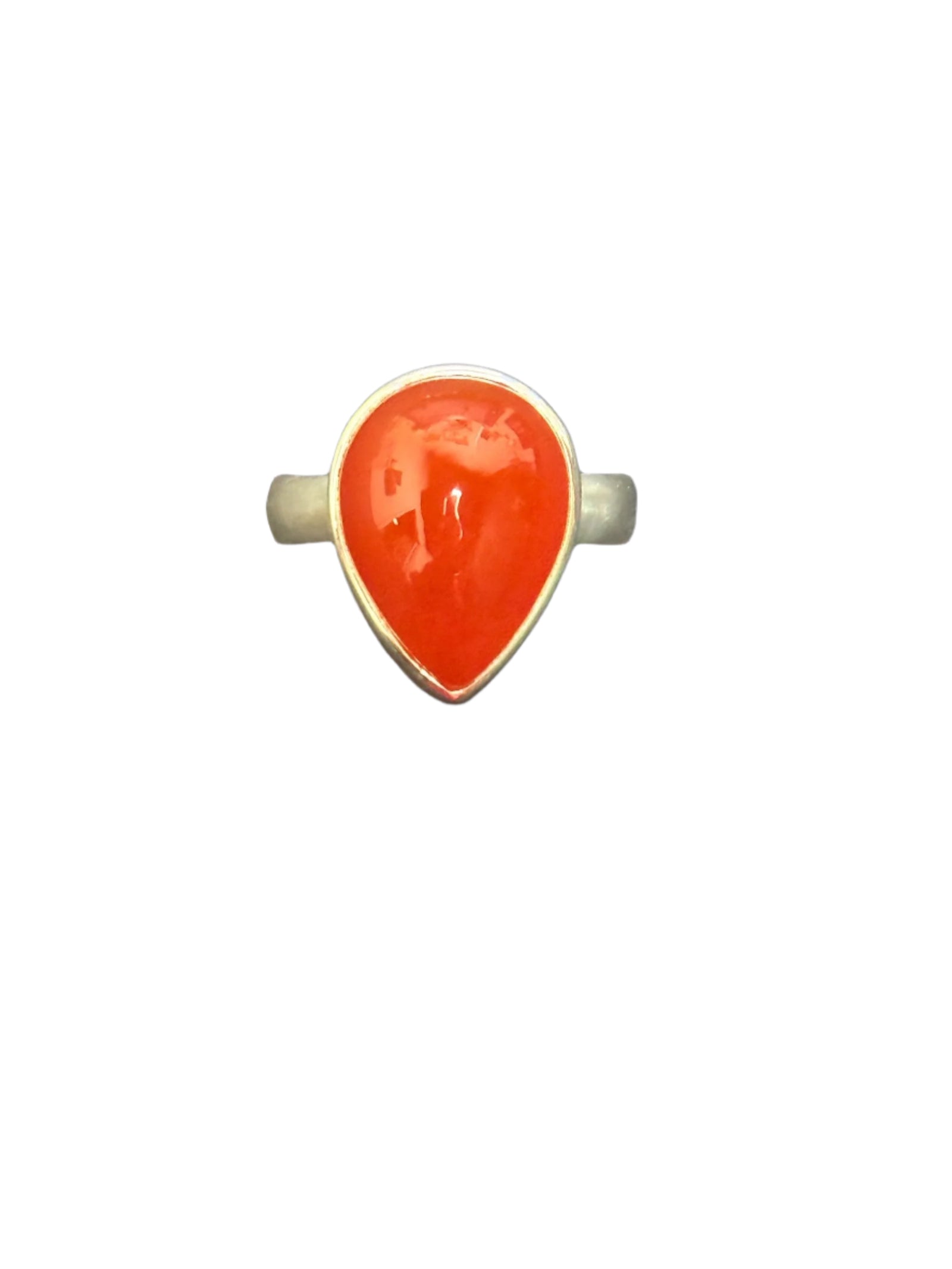 Carnelian Sterling Silver Ring