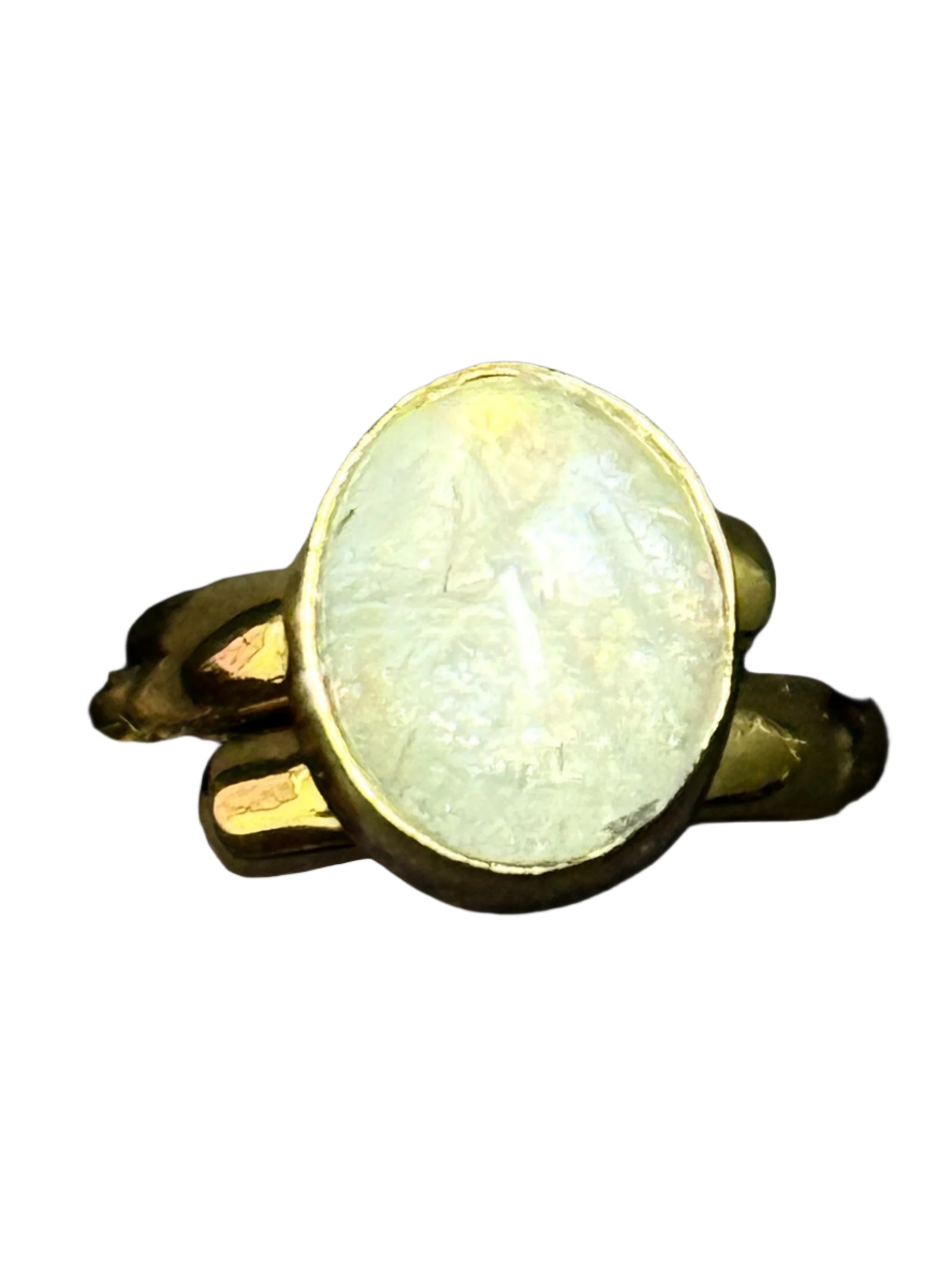 Opalite Alchemia Gold Ring Adjustable