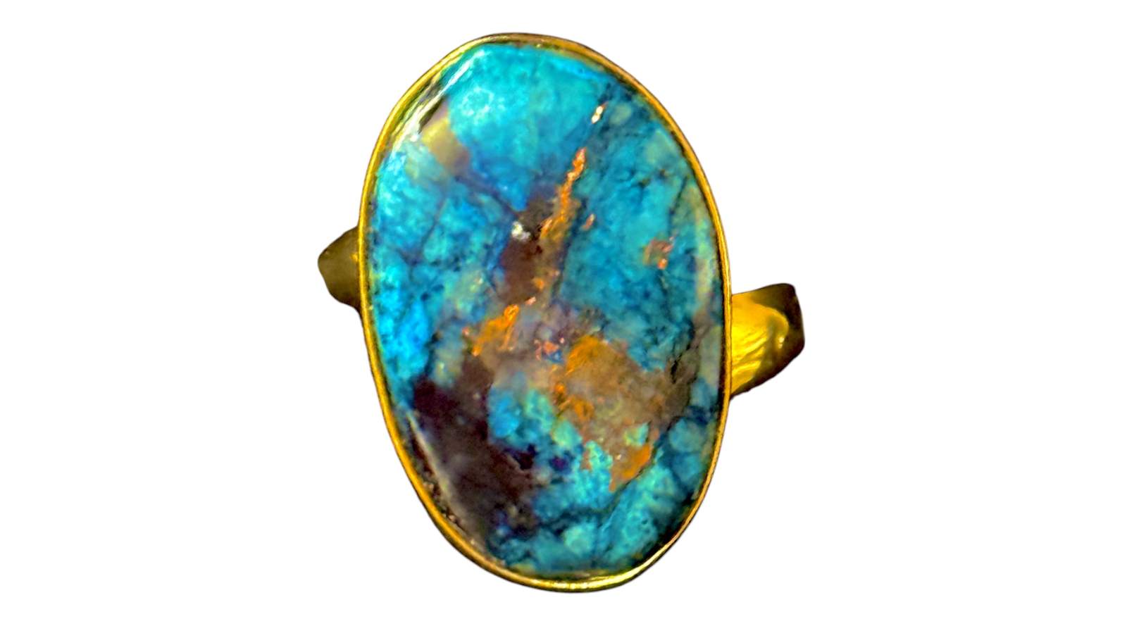 Alunite Oval  Alchemia Gold Ring Adjustable