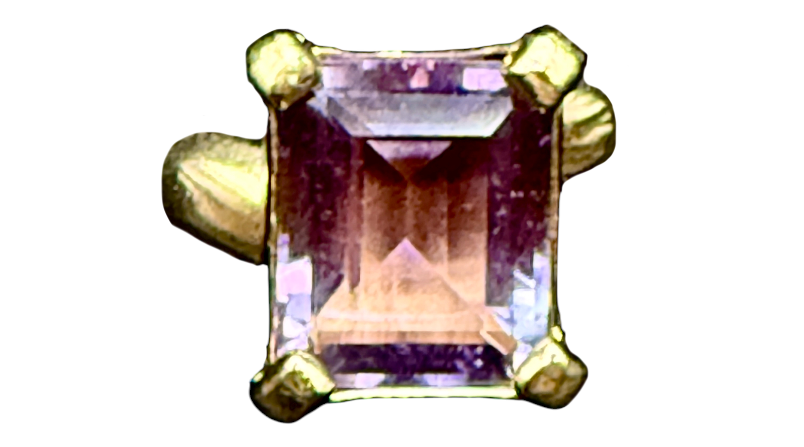 Ametrine Alchemia Gold Ring Adjustable